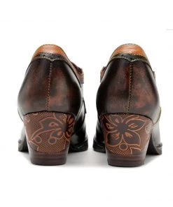 SOFFIA | Genuine Leather Blossom Embossed Back Heel Oxford Shoes 18 SOFFIA | Genuine Leather Blossom Embossed Back Heel Oxford Shoes