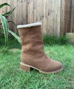 YL En Bloom | Brown Plush-Lined Fold-Over Boot New In Shoes 18 YL En Bloom | Brown Plush-Lined Fold-Over Boot New In Shoes