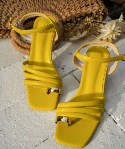 HT En Bloom | Bumblebee Ring Toe Block Heel Sandal