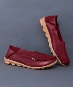 ATC Side Metallic Trim Leather Loafers - MAMA LOVE Shop Loafer