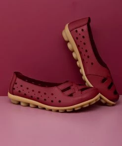 ATC Side Cut And Cross-Toe Leather Loafers - MAMA LOVE