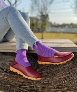 ATC Side Metallic Trim Leather Loafers - MAMA LOVE Shop Loafer