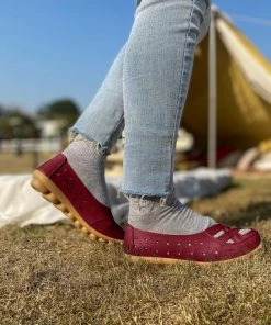 ATC Side Cut And Cross-Toe Leather Loafers - MAMA LOVE