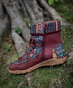 YL Shoes EN BLOOM | Geometric Combat Boot