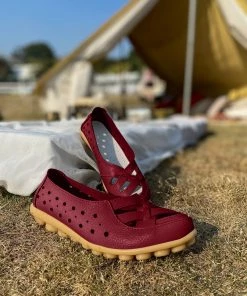 ATC Side Cut And Cross-Toe Leather Loafers - MAMA LOVE