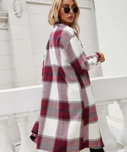 YBL Smaibulun | Plaid Button-Up Jacket Dress New In Clothing