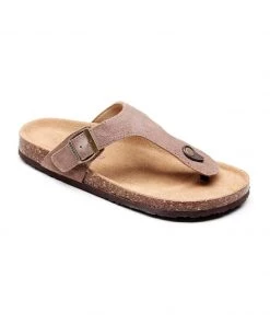 GLF Maibulun | Camel Suede T-Strap Leather Sandals New In Shoes