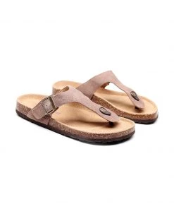 GLF Maibulun | Camel Suede T-Strap Leather Sandals New In Shoes