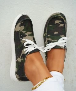 HT EN BLOOM | PIPPA BOAT SHOE - CAMOUFLAGE