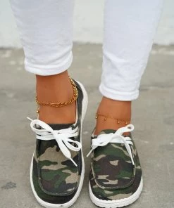 HT EN BLOOM | PIPPA BOAT SHOE - CAMOUFLAGE