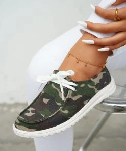 HT EN BLOOM | PIPPA BOAT SHOE - CAMOUFLAGE