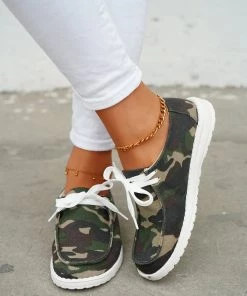 HT EN BLOOM | PIPPA BOAT SHOE - CAMOUFLAGE