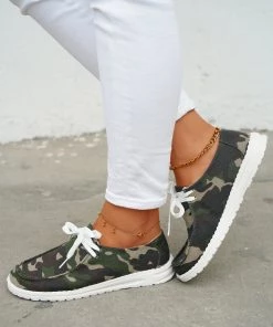 HT EN BLOOM | PIPPA BOAT SHOE - CAMOUFLAGE