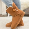 XH New In Shoes SMAIBULUN UGG™ | Faux Fur-Lined Classic Side Button Boots