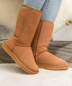XH SMAIBULUN UGG™ | Signature Faux Fur-Lined Suede Mid-Length Boots