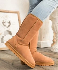 XH SMAIBULUN UGG™ | Signature Faux Fur-Lined Suede Mid-Length Boots