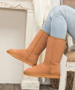 XH SMAIBULUN UGG™ | Signature Faux Fur-Lined Suede Mid-Length Boots