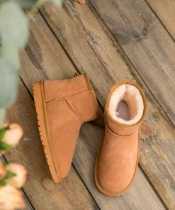 XH New In Shoes SMAIBULUN UGG™ | Faux Fur-Lined Suede Low Boots