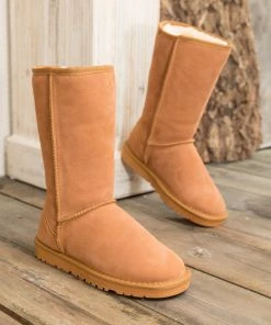 XH SMAIBULUN UGG™ | Signature Faux Fur-Lined Suede Mid-Length Boots