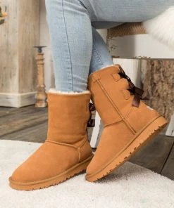 XH New In Shoes SMAIBULUN UGG™ | Back Ribbon Double-Bow Suede Boots