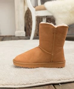 XH New In Shoes SMAIBULUN UGG™ | Faux Fur-Lined Classic Side Button Boots