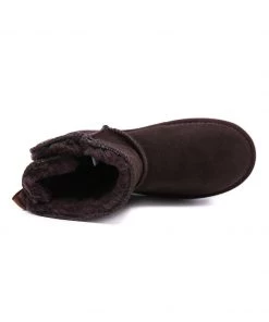 XH New In Shoes SMAIBULUN UGG™ | Ribbon Bow-Back Faux Fur-Lined Suede Boots