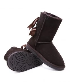 XH SMAIBULUN UGG™ | Ribbon Back Double-Bow Suede Boots New In Shoes