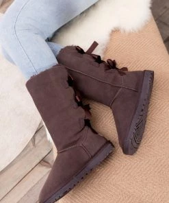 XH SMAIBULUN UGG™ | Triple Back-Bow Chocolate Leather Suede Boots New In Shoes 19 XH SMAIBULUN UGG™ | Triple Back-Bow Chocolate Leather Suede Boots New In Shoes