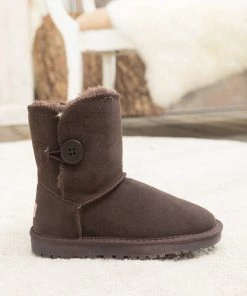 XH New In Shoes SMAIBULUN UGG™ | Faux Fur-Lined Classic Side Button UGG