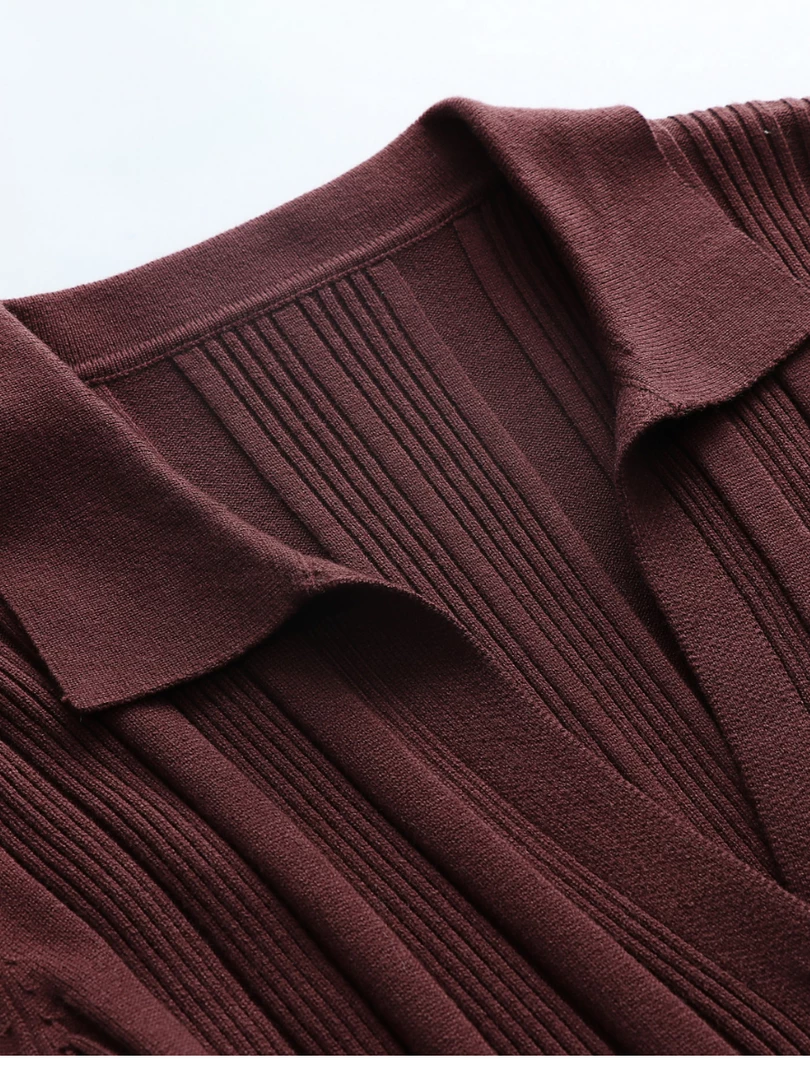 MY NEW ARRIVALS Smaibulun | TAMIA Bell Cuff Knit Shirt Jacket - Chocolate 3 MY NEW ARRIVALS Smaibulun | TAMIA Bell Cuff Knit Shirt Jacket - Chocolate