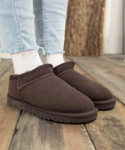 XH New In Shoes SMAIBULUN UGG™ | Fur-Lined Suede Low Slipper Boots