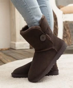 XH New In Shoes SMAIBULUN UGG™ | Faux Fur-Lined Classic Side Button UGG
