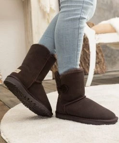 XH New In Shoes SMAIBULUN UGG™ | Faux Fur-Lined Classic Side Button UGG