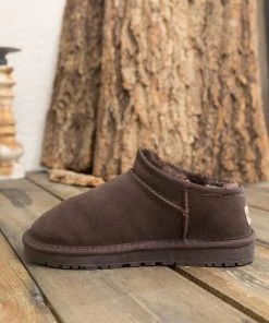 XH New In Shoes SMAIBULUN UGG™ | Fur-Lined Suede Low Slipper Boots