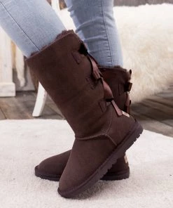 XH SMAIBULUN UGG™ | Triple Back-Bow Chocolate Leather Suede Boots New In Shoes 17 XH SMAIBULUN UGG™ | Triple Back-Bow Chocolate Leather Suede Boots New In Shoes