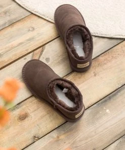 XH New In Shoes SMAIBULUN UGG™ | Fur-Lined Suede Low Slipper Boots