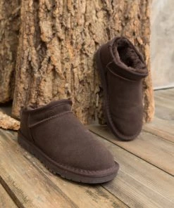 XH New In Shoes SMAIBULUN UGG™ | Fur-Lined Suede Low Slipper Boots