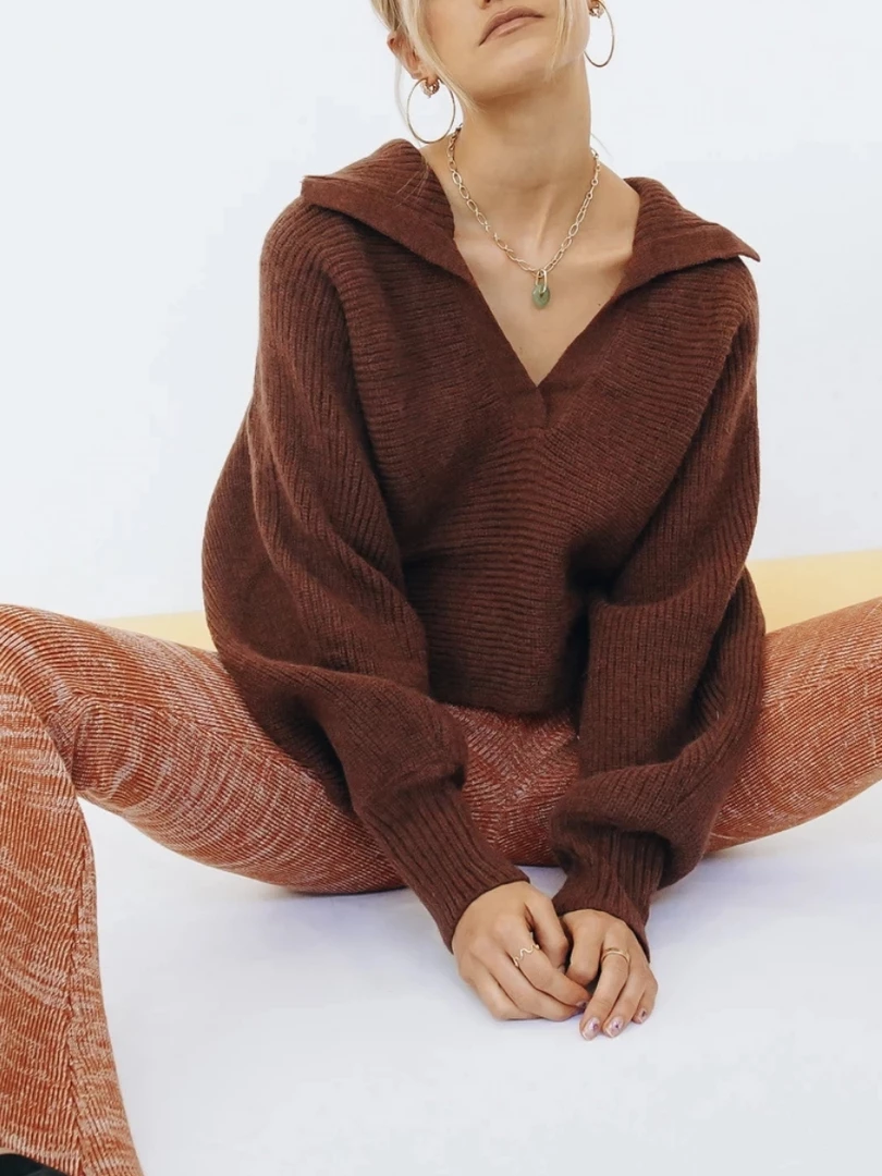 MY New In Clothing Smaibulun | Pernille Knit Top - Coffee 1 MY New In Clothing Smaibulun | Pernille Knit Top - Coffee