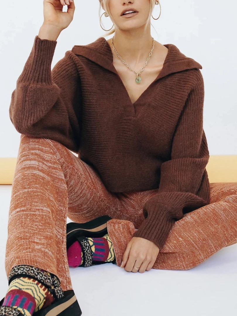 MY New In Clothing Smaibulun | Pernille Knit Top - Coffee 2 MY New In Clothing Smaibulun | Pernille Knit Top - Coffee