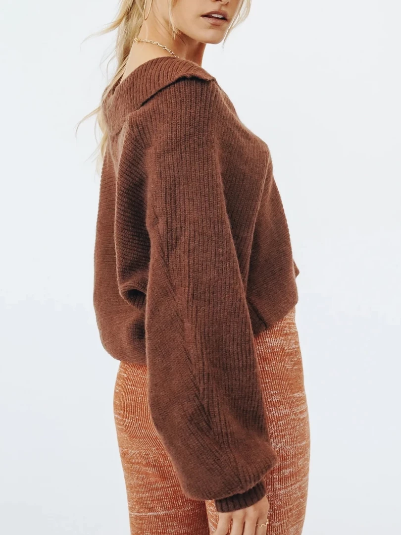 MY New In Clothing Smaibulun | Pernille Knit Top - Coffee 3 MY New In Clothing Smaibulun | Pernille Knit Top - Coffee