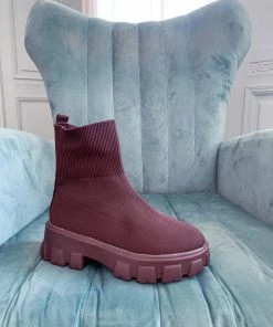 YL En Bloom | Coffee Ugly Sole Sock Boots