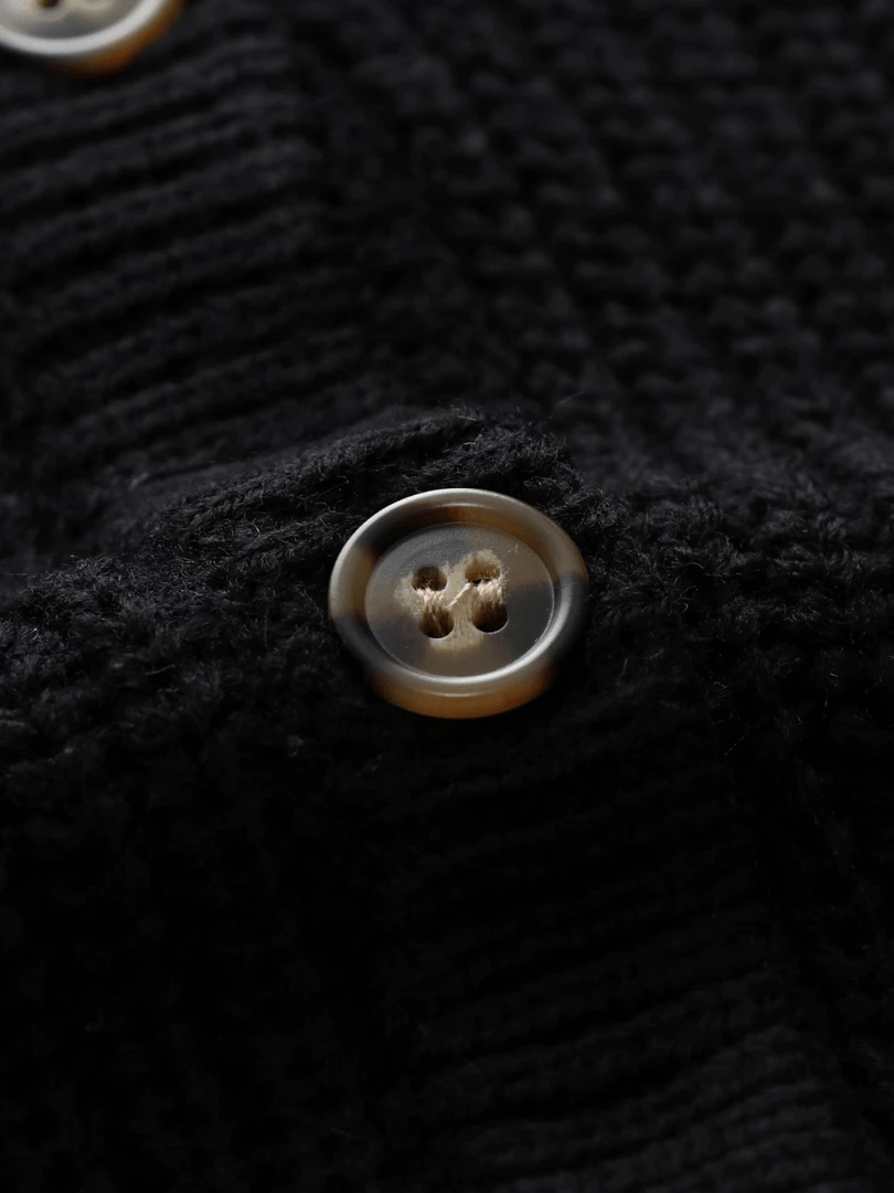 MY Smaibulun | Front And Back Wearable Knit Cardigan - Black New In Clothing 7 MY Smaibulun | Front And Back Wearable Knit Cardigan - Black New In Clothing