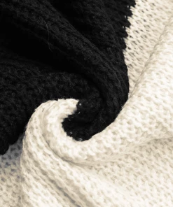 MY Smaibulun | Black Grey Stripe Block Sweater 16 MY Smaibulun | Black Grey Stripe Block Sweater