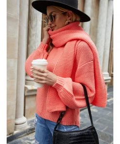 QDYH New In Clothing Smaibulun | Puff Sleeve Scarf Sweater