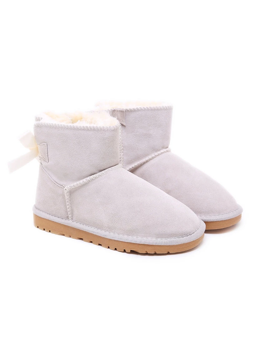 XH SMAIBULUN UGG™ | Ribbon Butterfly Bow-Back Faux Fur-Lined Suede Boots New In Shoes 11 XH SMAIBULUN UGG™ | Ribbon Butterfly Bow-Back Faux Fur-Lined Suede Boots New In Shoes