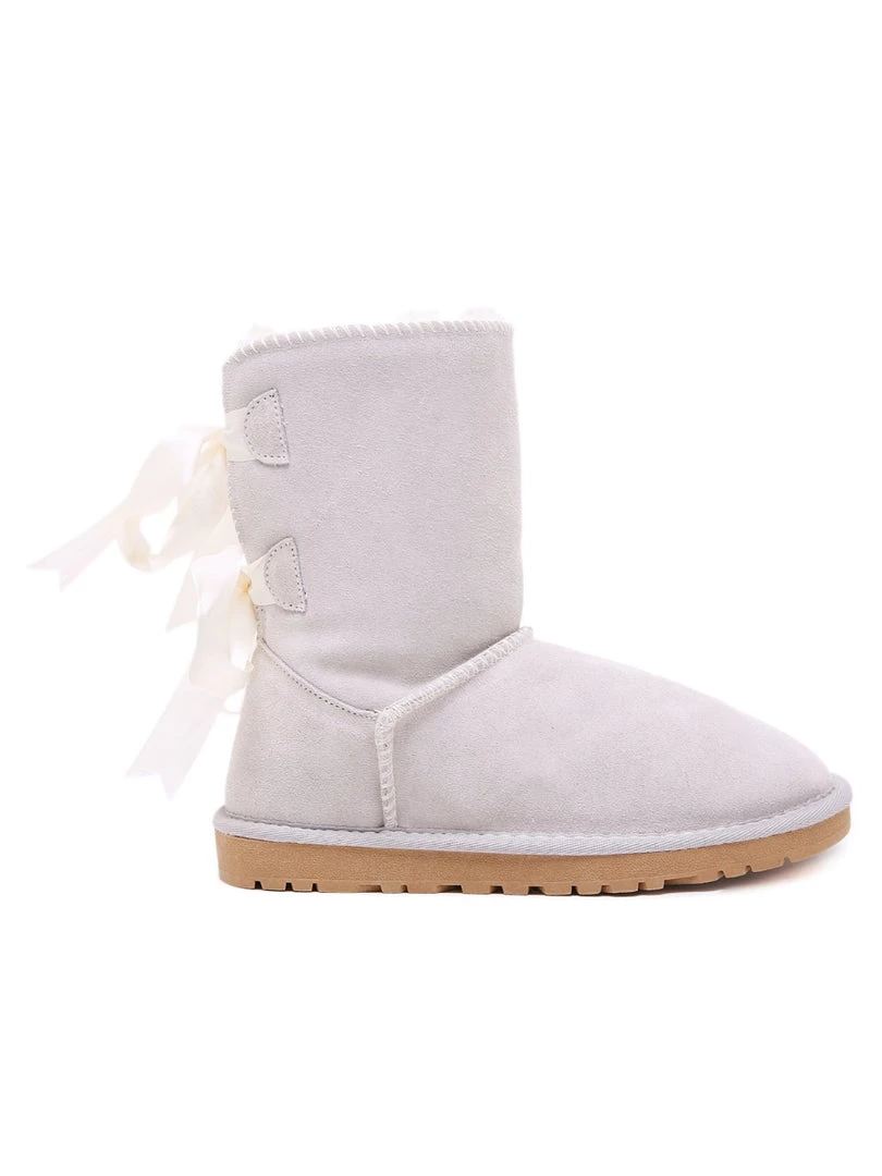 XH SMAIBULUN UGG™ | Back Ribbon Double-Bow Suede Boots 12 XH SMAIBULUN UGG™ | Back Ribbon Double-Bow Suede Boots