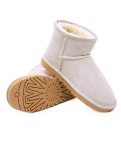 XH New In Shoes SMAIBULUN UGG™ | Faux Fur-Lined Genuine Suede Low Boot