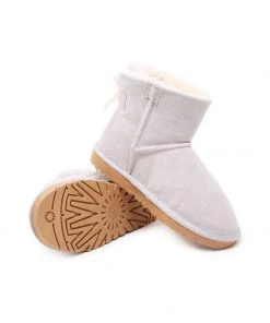 XH SMAIBULUN UGG™ | Ribbon Butterfly Bow-Back Faux Fur-Lined Suede Boots New In Shoes 31 XH SMAIBULUN UGG™ | Ribbon Butterfly Bow-Back Faux Fur-Lined Suede Boots New In Shoes