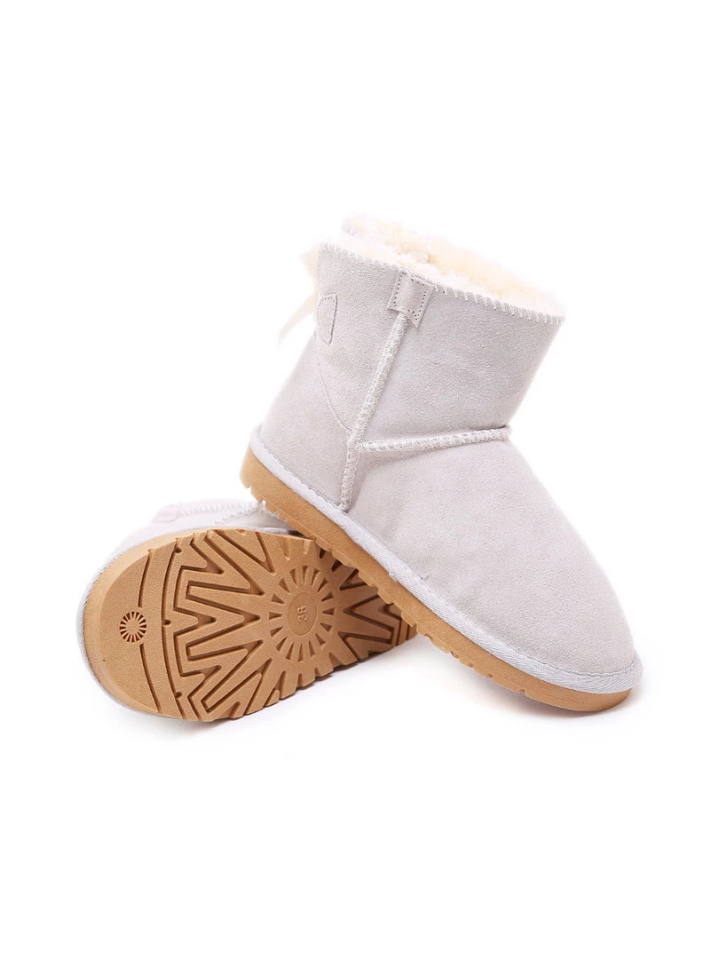 XH SMAIBULUN UGG™ | Ribbon Butterfly Bow-Back Faux Fur-Lined Suede Boots New In Shoes 14 XH SMAIBULUN UGG™ | Ribbon Butterfly Bow-Back Faux Fur-Lined Suede Boots New In Shoes