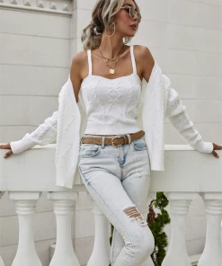 MY NEW ARRIVALS Smaibulun | RACHAELS Knit Cardigan Set - Cream